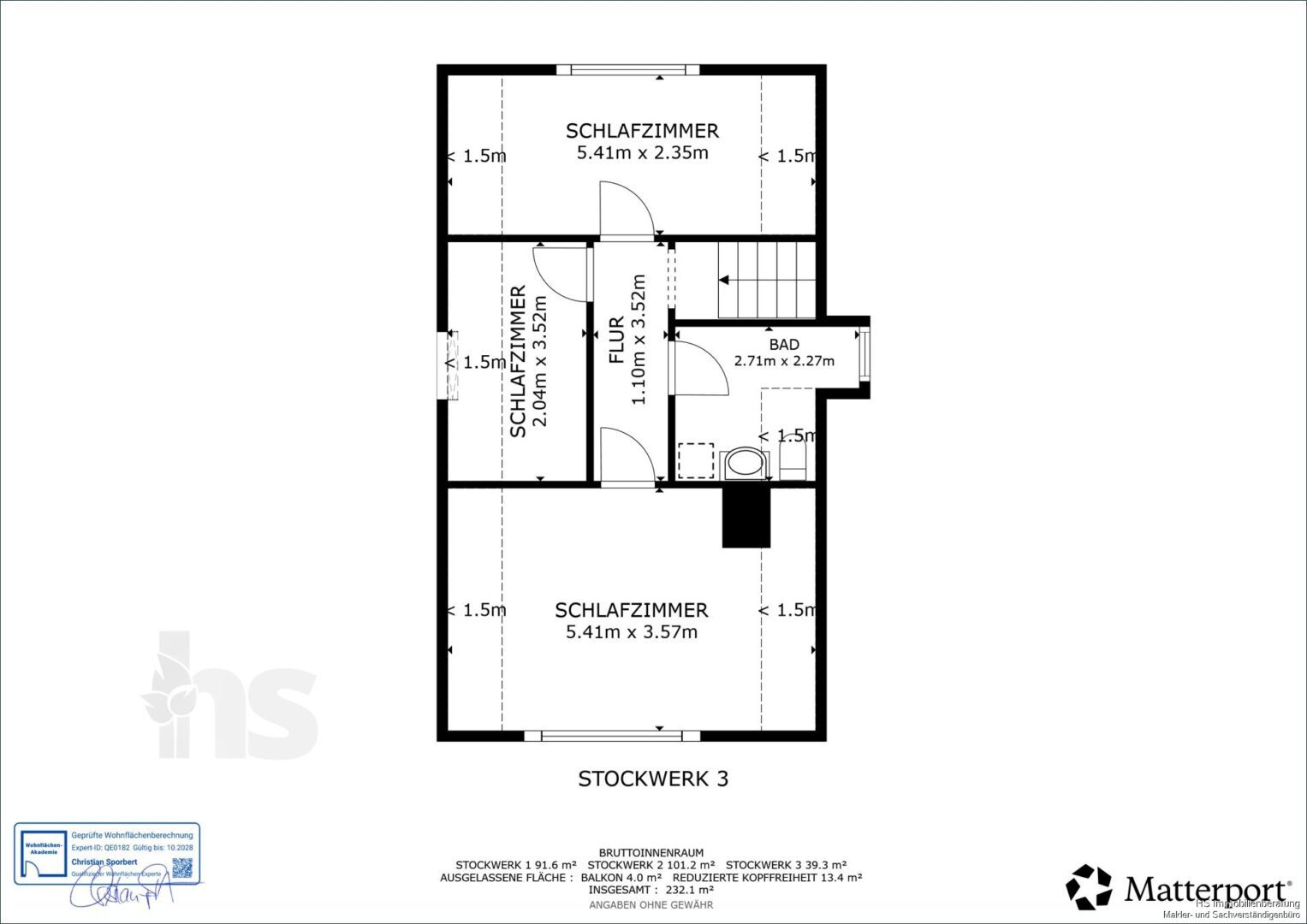 Grundriss - Obergeschoss