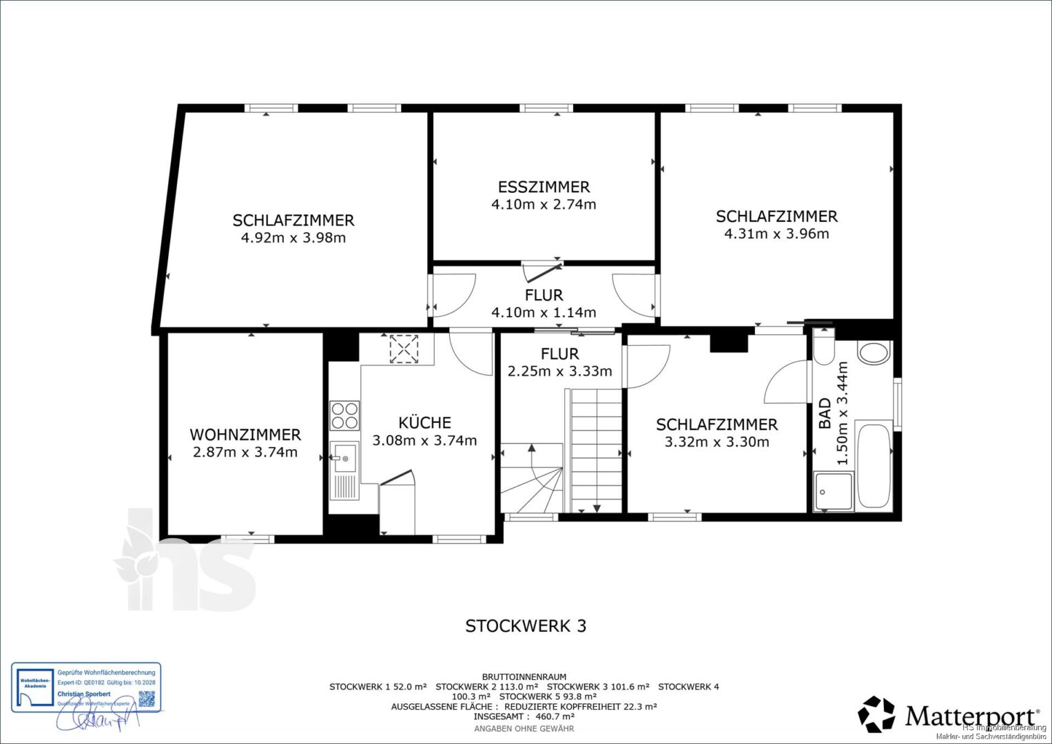 Grundriss - 1. Obergeschoss