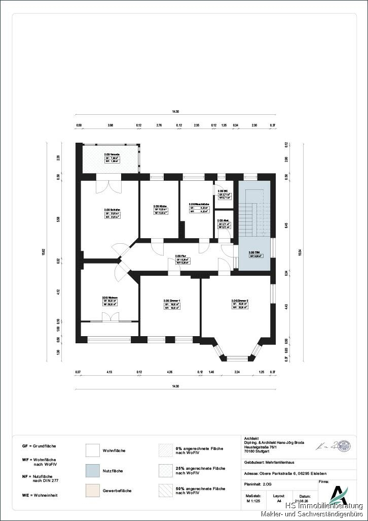 Grundriss - 1. Obergeschoss