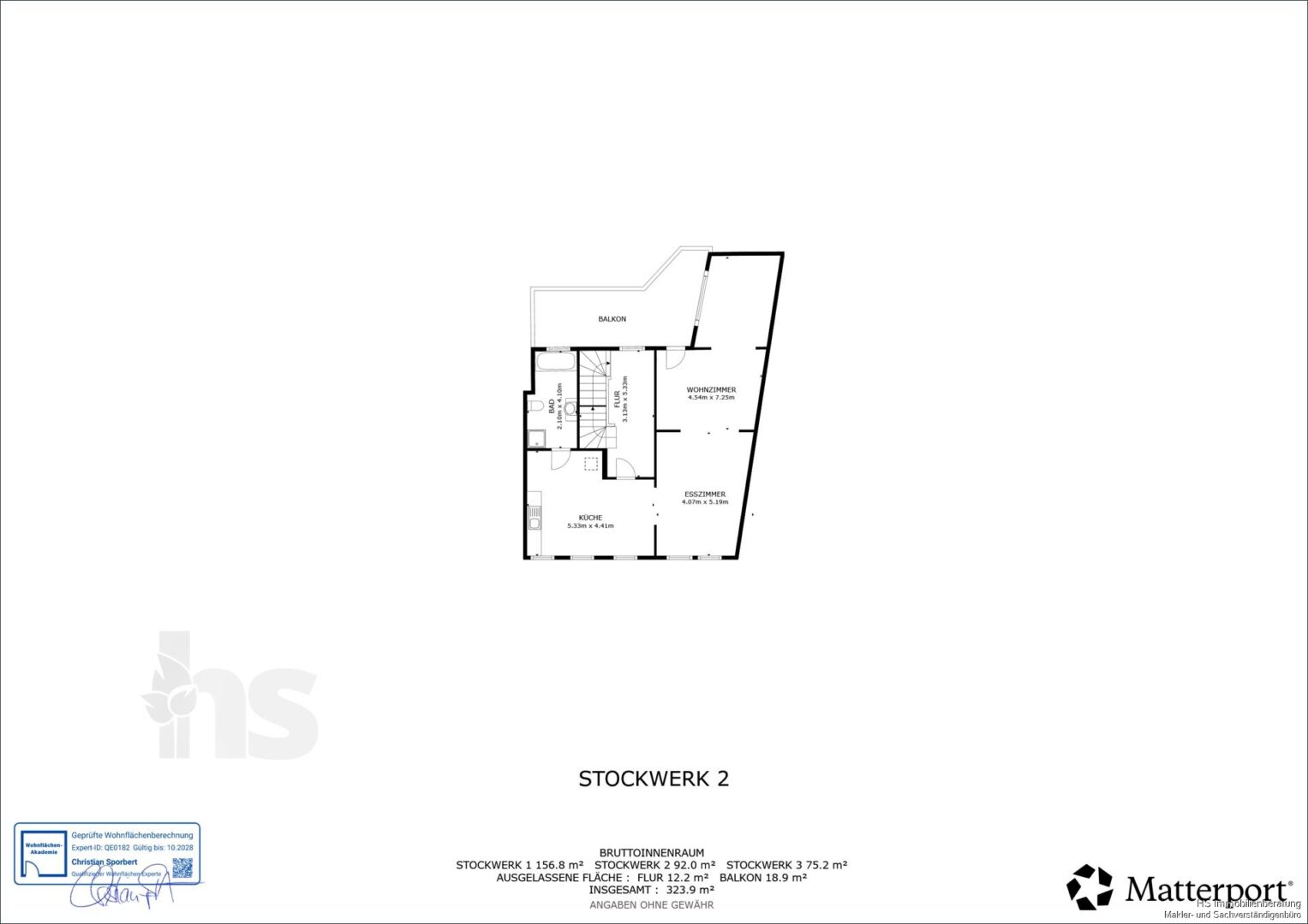 Grundriss - 1. Obergeschoss