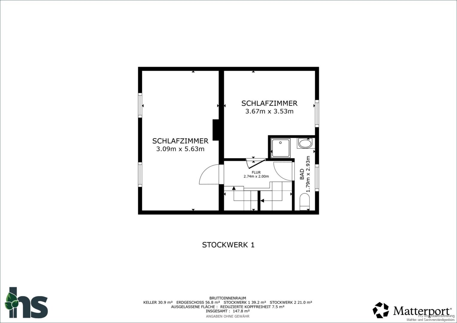 Grundriss - Obergschoss